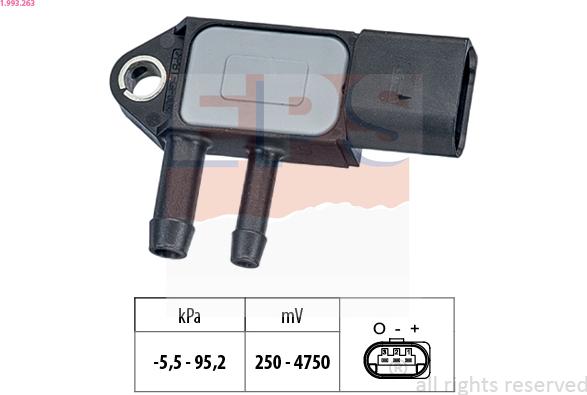 EPS 1.993.263 - Pressure Sensor, brake booster car-mod.net