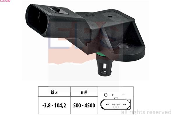 EPS 1.993.280 - Pressure Sensor, brake booster car-mod.net