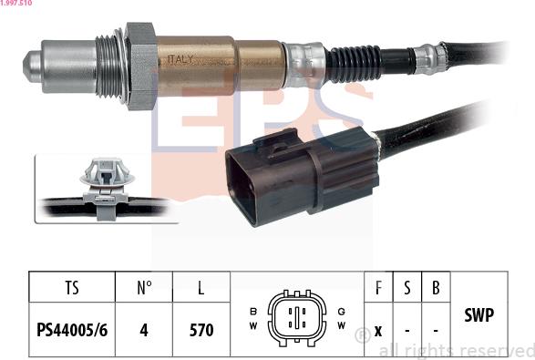 EPS 1.997.510 - Oxygen, Lambda Sensor car-mod.net