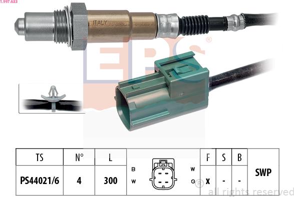 EPS 1.997.633 - Oxygen, Lambda Sensor car-mod.net