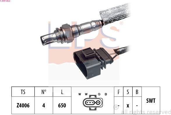 EPS 1.997.052 - Oxygen, Lambda Sensor car-mod.net