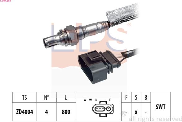 EPS 1.997.352 - Oxygen, Lambda Sensor car-mod.net