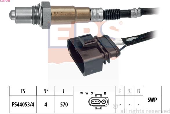 EPS 1.997.301 - Oxygen, Lambda Sensor car-mod.net