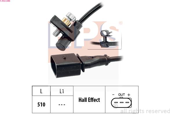 EPS 1.953.446 - Crankshaft position sensor, RPM car-mod.net
