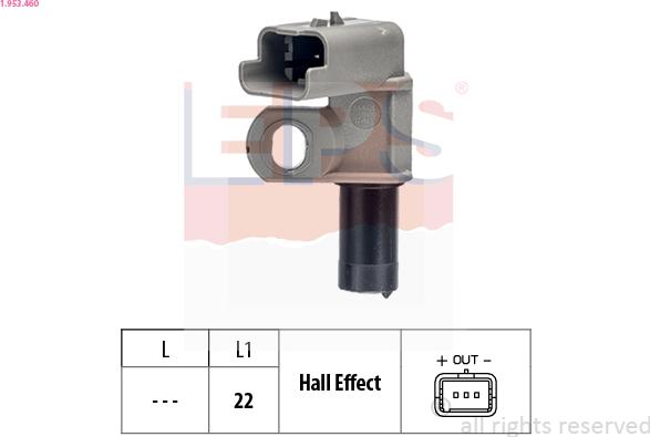 EPS 1.953.460 - Camshaft position Sensor car-mod.net