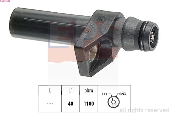 EPS 1.953.482 - Crankshaft position sensor, RPM car-mod.net