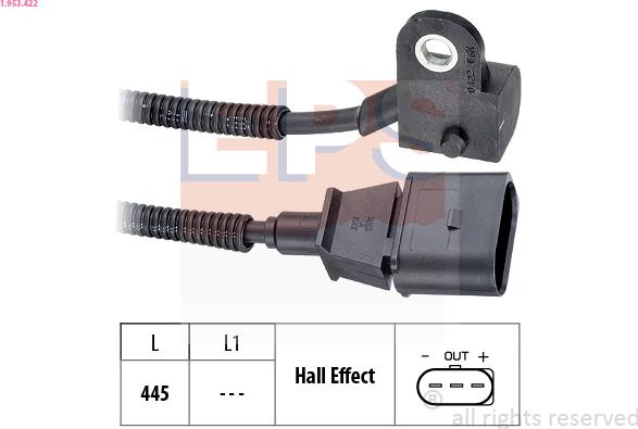 EPS 1.953.422 - Camshaft position Sensor car-mod.net