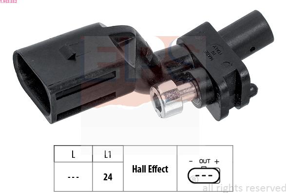 EPS 1.953.552 - Crankshaft position sensor, RPM car-mod.net