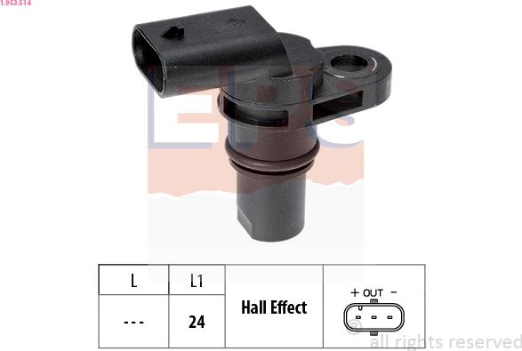 EPS 1.953.514 - Crankshaft position sensor, RPM car-mod.net