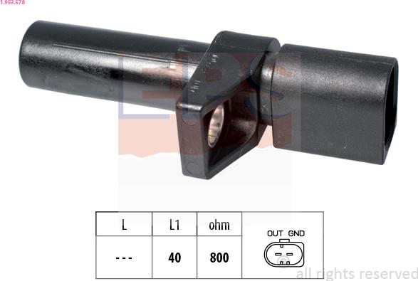 EPS 1.953.578 - Crankshaft position sensor, RPM car-mod.net