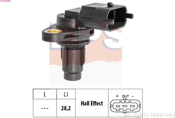 EPS 1.953.695 - Camshaft position Sensor car-mod.net