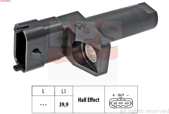 EPS 1.953.654 - Crankshaft position sensor, RPM car-mod.net