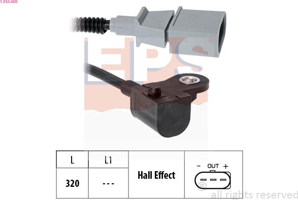 EPS 1.953.605 - Camshaft position Sensor car-mod.net