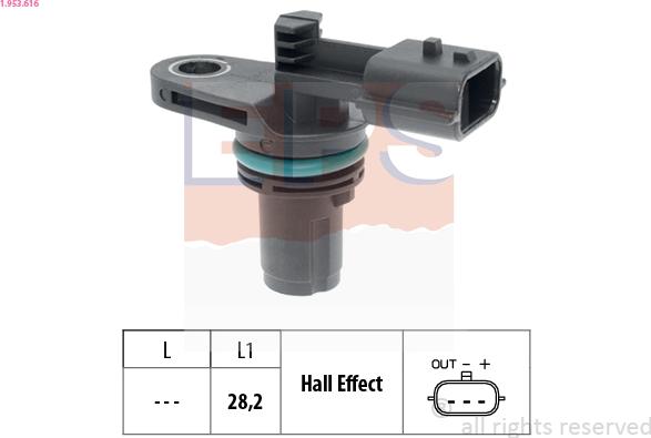 EPS 1.953.616 - Camshaft position Sensor car-mod.net