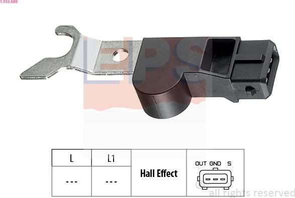 EPS 1.953.689 - Camshaft position Sensor car-mod.net