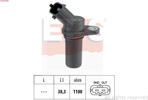 EPS 1.953.681 - Crankshaft position sensor, RPM car-mod.net