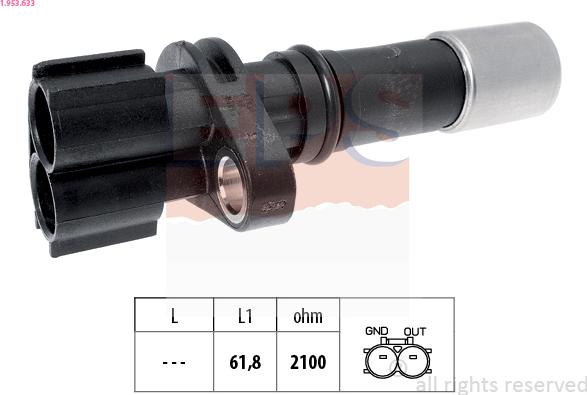 EPS 1.953.633 - Crankshaft position sensor, RPM car-mod.net