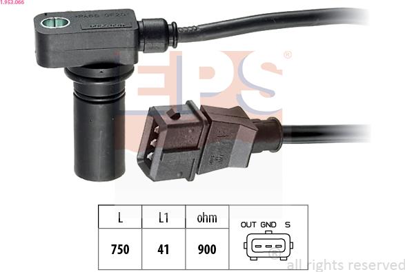EPS 1.953.066 - Crankshaft position sensor, RPM car-mod.net