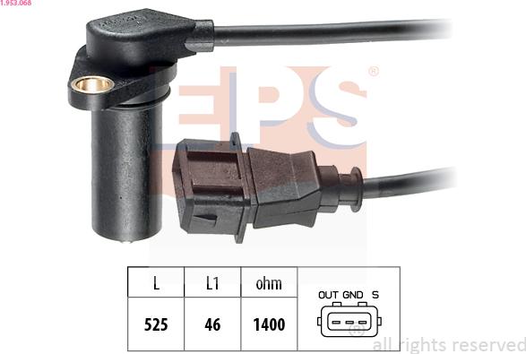 EPS 1.953.068 - Crankshaft position sensor, RPM car-mod.net