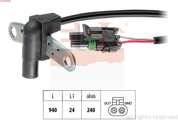 EPS 1.953.010 - Crankshaft position sensor, RPM car-mod.net