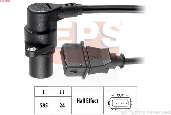 EPS 1.953.082 - Crankshaft position sensor, RPM car-mod.net