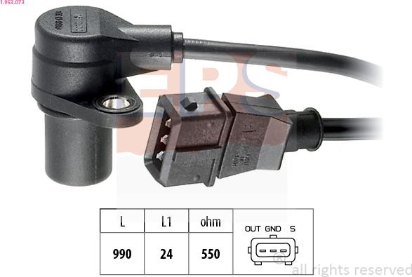 EPS 1.953.073 - Crankshaft position sensor, RPM car-mod.net