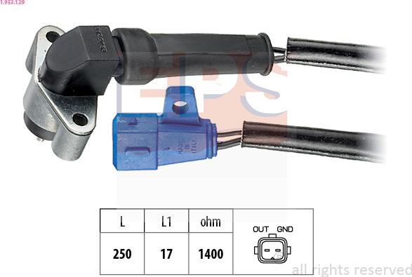 EPS 1.953.129 - Crankshaft position sensor, RPM car-mod.net