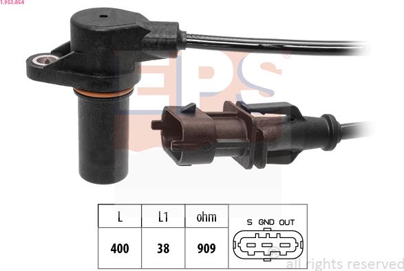 EPS 1.953.854 - Crankshaft position sensor, RPM car-mod.net