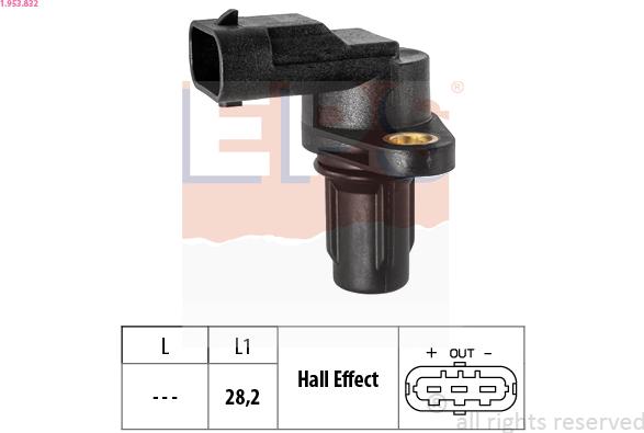 EPS 1.953.832 - Camshaft position Sensor car-mod.net