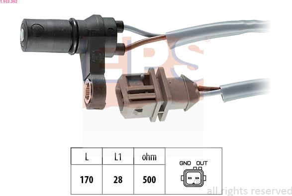 EPS 1.953.392 - RPM Sensor of AT, automatic transmission car-mod.net