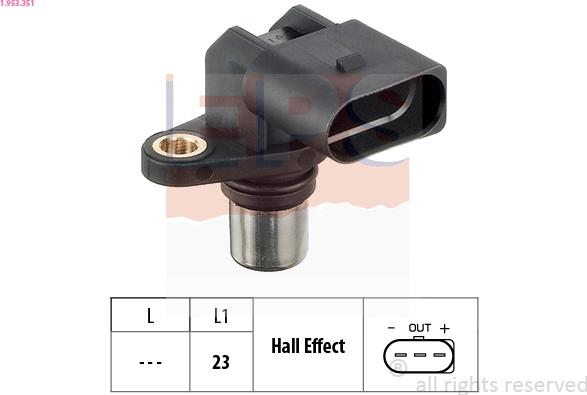 EPS 1.953.351 - Camshaft position Sensor car-mod.net