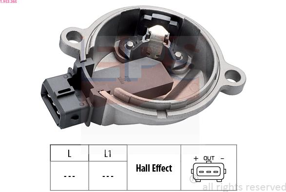 EPS 1.953.365 - Camshaft position Sensor car-mod.net
