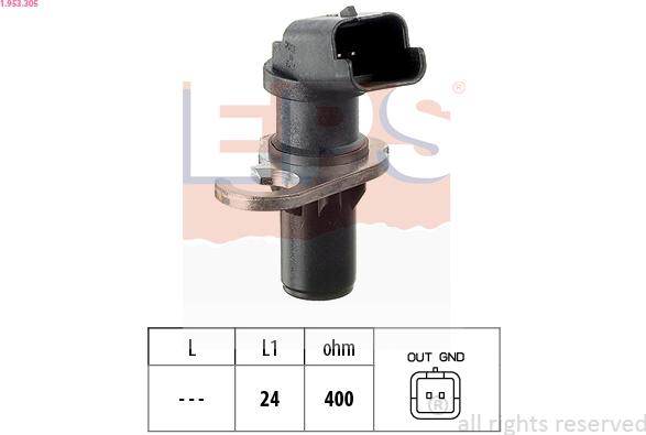 EPS 1.953.305 - Crankshaft position sensor, RPM car-mod.net