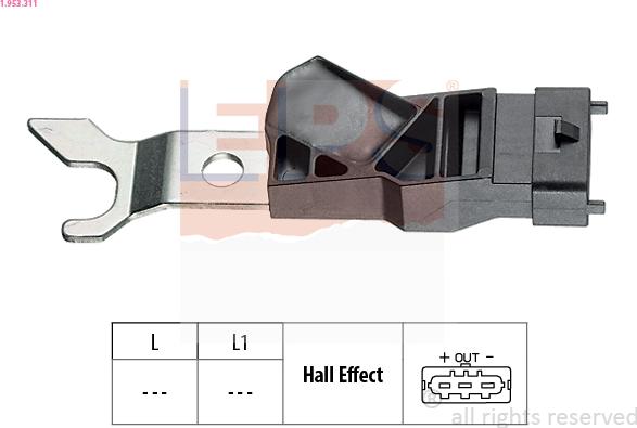 EPS 1.953.311 - Camshaft position Sensor car-mod.net