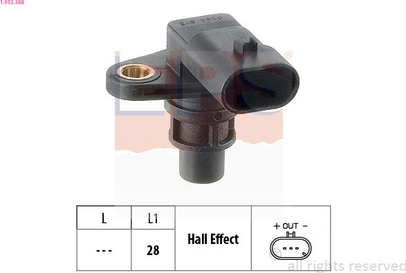 EPS 1.953.388 - Camshaft position Sensor car-mod.net