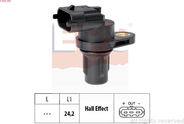 EPS 1.953.387 - Camshaft position Sensor car-mod.net
