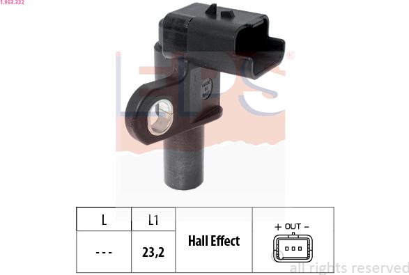 EPS 1.953.332 - Camshaft position Sensor car-mod.net