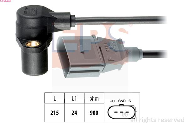 EPS 1.953.241 - Crankshaft position sensor, RPM car-mod.net