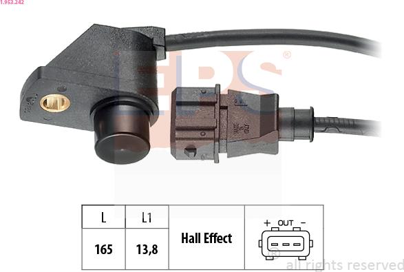 EPS 1.953.242 - Camshaft position Sensor car-mod.net
