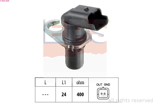 EPS 1.953.258 - Crankshaft position sensor, RPM car-mod.net