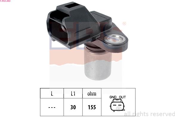 EPS 1.953.263 - Crankshaft position sensor, RPM car-mod.net