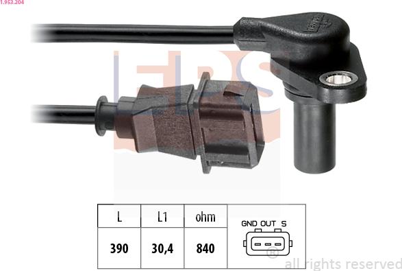 EPS 1.953.204 - RPM Sensor of AT, automatic transmission car-mod.net