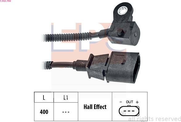 EPS 1.953.794 - Camshaft position Sensor car-mod.net