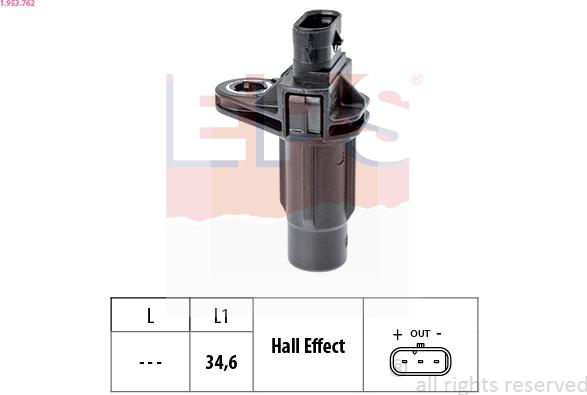EPS 1.953.762 - Crankshaft position sensor, RPM car-mod.net