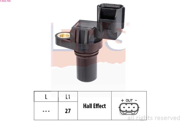 EPS 1.953.735 - RPM Sensor of AT, automatic transmission car-mod.net
