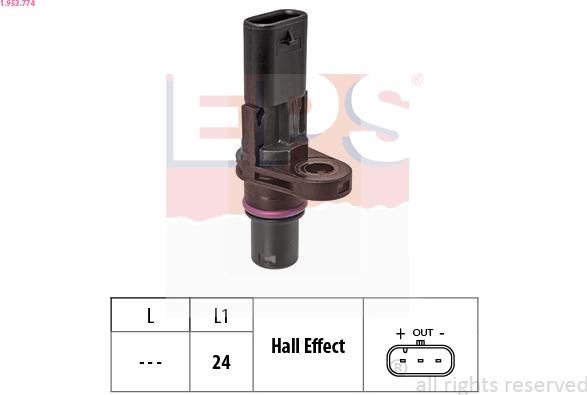 EPS 1.953.774 - Camshaft position Sensor car-mod.net