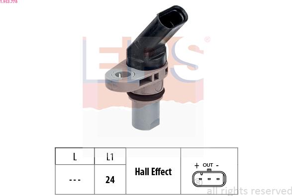 EPS 1.953.778 - Sensor, RPM car-mod.net