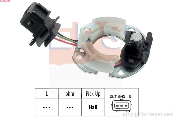 EPS 1-906-244 - Sensor, ignition pulse car-mod.net