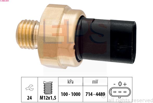 EPS 1.980.001 - Sender Unit, oil pressure car-mod.net