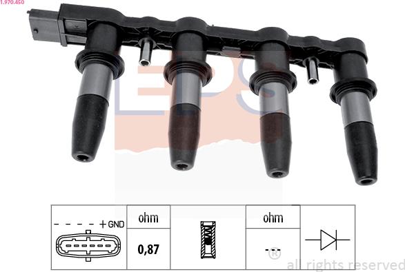 EPS 1.970.450 - Ignition Coil car-mod.net